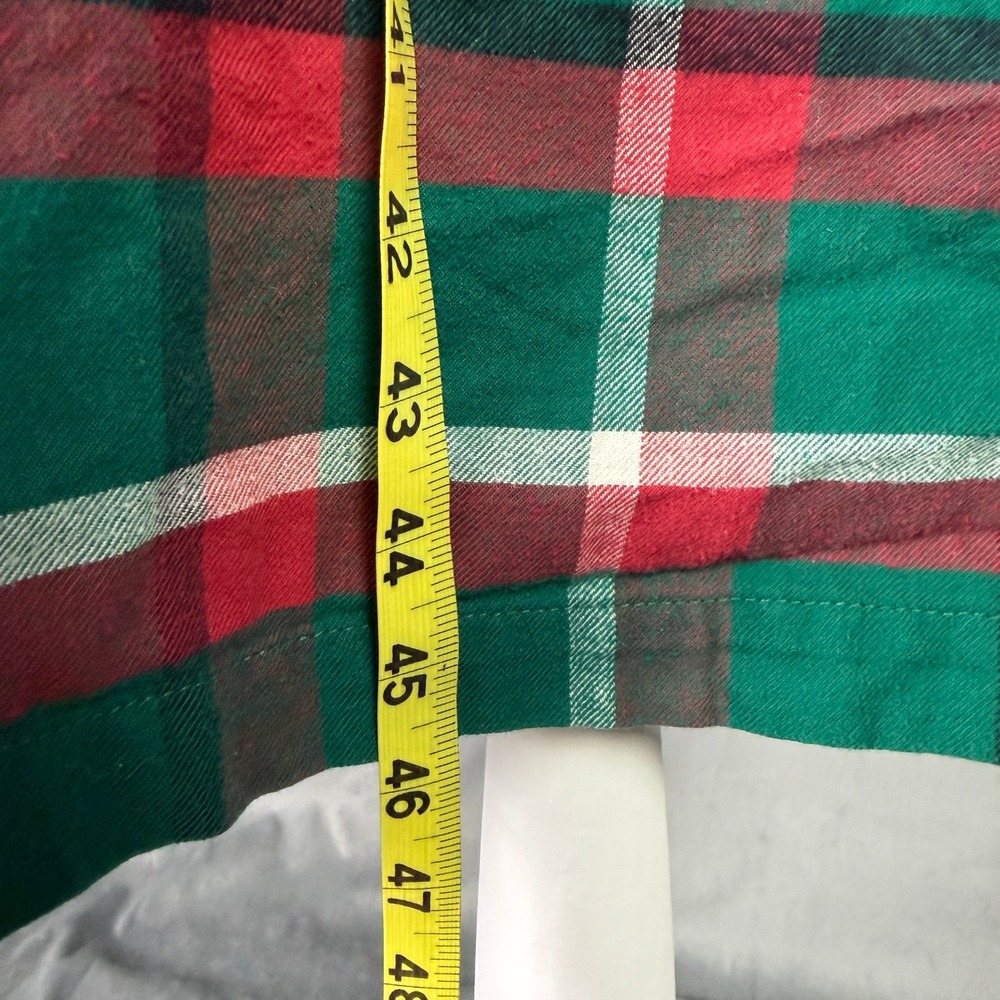 Vintage Victoria's Secret Gold Label Green Red Plaid Cotton Robe P/S Academia - Picture 6 of 16